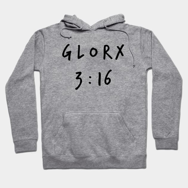 GLORX 3 : 16 Hoodie by Eugene and Jonnie Tee's